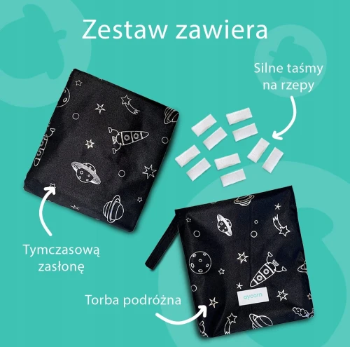 ROLETA zaciemniająca z przyssawkami 130x200 KOSMOS