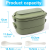 LUNCHBOX śniadaniówka z trzema przegródkami + sztućce 1550ml