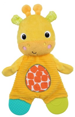 BRIGHT STARTS Snuggle&amp;Teethe pluszowa żyrafa z gryzakami
