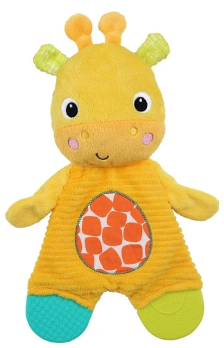 BRIGHT STARTS Snuggle&amp;Teethe pluszowa żyrafa z gryzakami