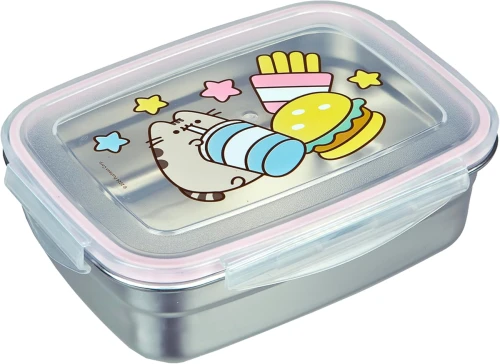 PUSHEEN lunchbox pudełko śniadaniowe stal nierdzewna 0,55l