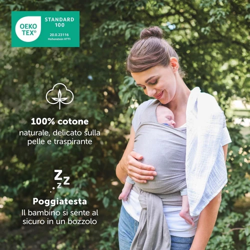 LALENI chusta elastyczna do noszenia dziecka do 15kg
