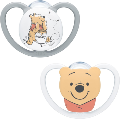 NUK Space Disney  smoczek uspokajający silikon x2 0-6msc +box
