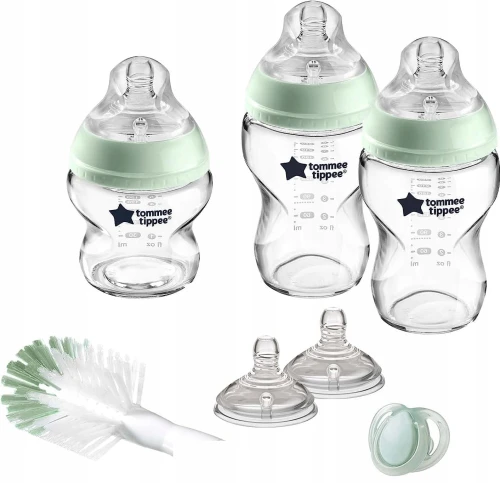 TOMMEE TIPPEE zestaw startowy SZKLANE BUTELKI 7el.