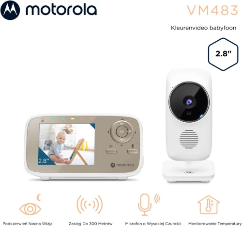 MOTOROLA VM483 cyfrowa niania elektroniczna 2,8"