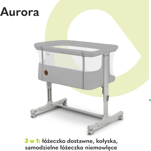LIONELO AURORA 3w1  łóżeczko dostawne regulowane