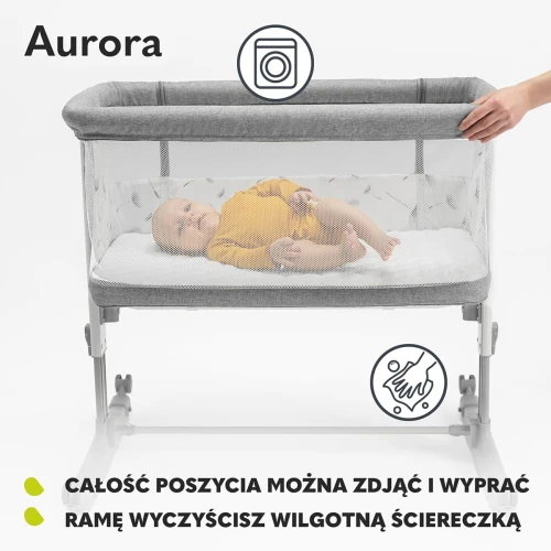 LIONELO AURORA 3w1  łóżeczko dostawne regulowane