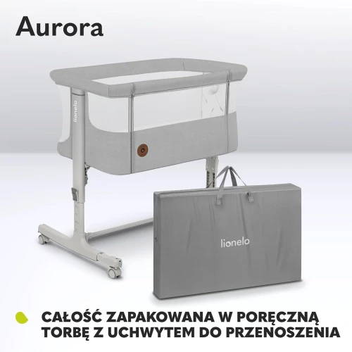 LIONELO AURORA 3w1  łóżeczko dostawne regulowane