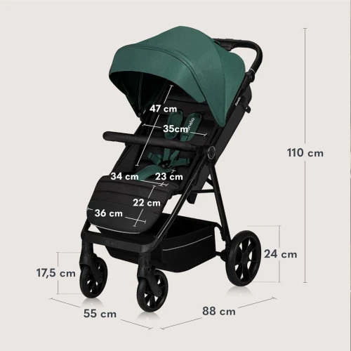 LIONELO MIRA wózek spacerowy do 22 kg