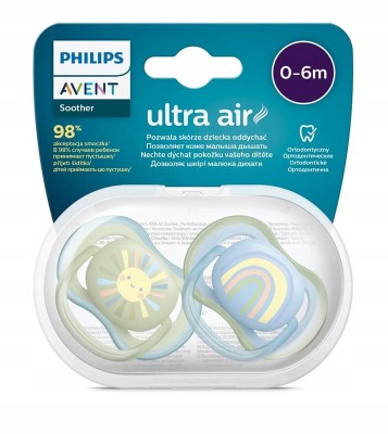 PHILIPS AVENT Ultra Air smoczki x 2 0-6msc