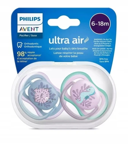 PHILIPS AVENT Ultra Air smoczki x 2 6-18msc