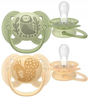 PHILIPS AVENT Ultra Soft Forest Friends smoczki x 2 6-18msc