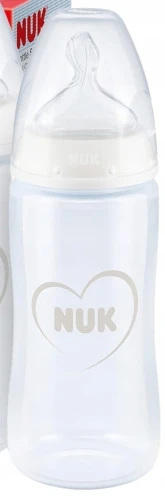 NUK First Choice+ 6-18 m BUTELKA 300 ml wskaźnik temperatury