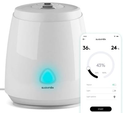 SUAVINEX Care nawilżacz ultradźwiękowy aplikacja "N