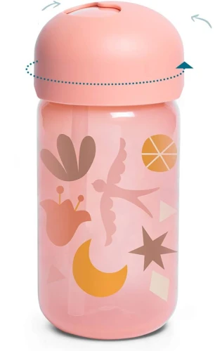 SUAVINEX Straw Trainer Cup kubek niekapek ze słomką 340 ml 18 m+