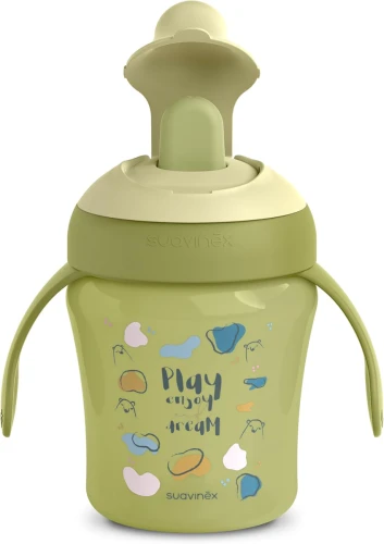SUAVINEX Learning Cup kubek niekapek z twardym ustnikiem 200 ml 6 m+