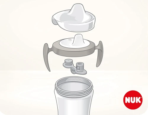 NUK Trainer Cup KUBEK NIEKAPEK ośmiornica 6 m+ 230 ml