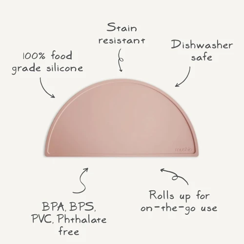 MUSHIE podkładka silikonowa mata pod talerz