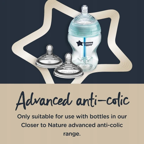 TOMMEE TIPPEE smoczki ADVANCED ANTI-COLIC 3msc+ x2