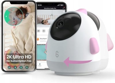 SIMSHINE Baby Pro kamera niania elektroniczna 2K FHD + maszt "O