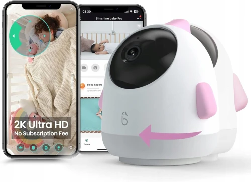 SIMSHINE Baby Pro kamera niania elektroniczna 2K FHD + maszt "O