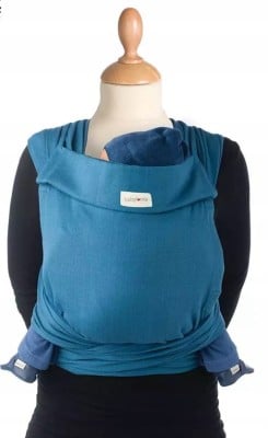 BABYLONYA nosidełko MEI TAI do 20kg CAMPANULA BLUE "N