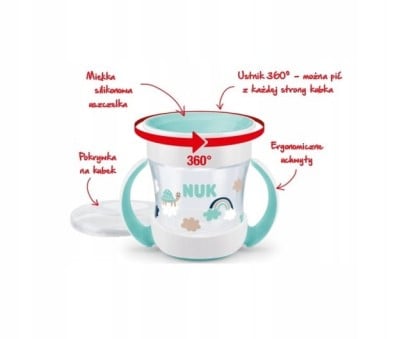 NUK Mini Magic Cup KUBEK NIEKAPEK 160 ml