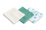 PIELUCHA BAMBUSOWA 3-pak DINO GREEN 70X80