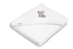 OKRYCIE KĄPIELOWE FROTTE 100X100 WILK BIAŁY