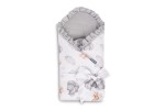 ROŻEK MUŚLIN TEDDY SZARY 75x75