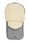 ŚPIWOREK WEŁNA LIGHT GREY DO WÓZKA (95x40)