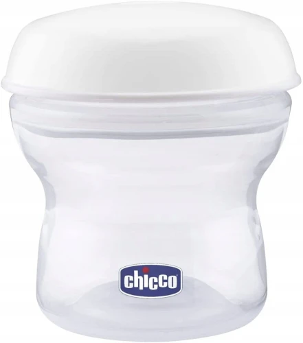 CHICCO pojemniki na mleko 4 x 150 ml + smoczek z nakrętką "O