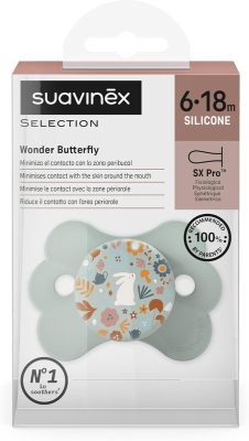 SUAVINEX Wonder Butterfly smoczek uspokajający 6-18msc silikon SX PRO