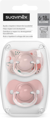 SUAVINEX SX PRO smoczek anatomiczny 6-18msc silikon x2