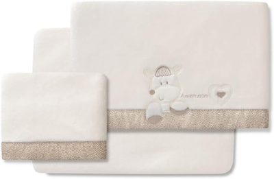 INTERBABY komplet pościeli polarowej 3el.