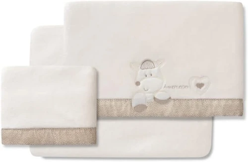 INTERBABY komplet pościeli polarowej 3el.