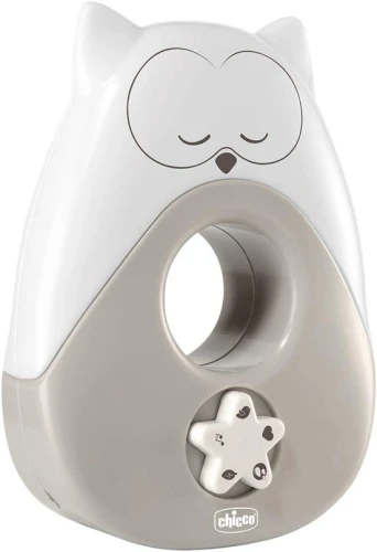 CHICCO Sweet Lights lampka nocna z melodiami i dźwiękami SOWA 13,5 x 18 cm
