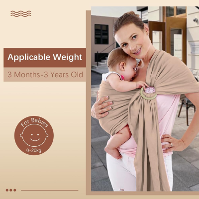 AOLSO chusta kółkowa do noszenia dziecka 0-20kg