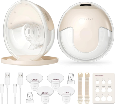 KISSBOBO HANDS-FREE podwójny laktator 4tryby BPA free