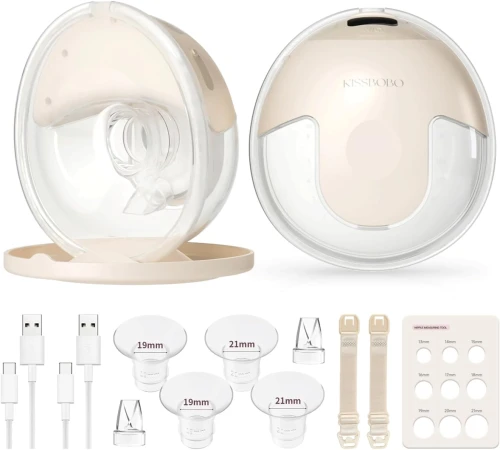 KISSBOBO HANDS-FREE podwójny laktator 4tryby BPA free