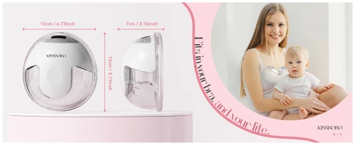 KISSBOBO HANDS-FREE podwójny laktator 4tryby BPA free