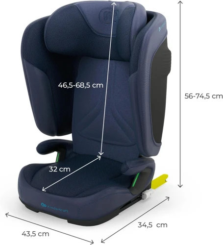 KINDERKRAFT UNITY 2 fotelik samochodowy 100-150cm ISOFIX