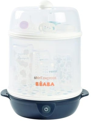 BEABA Steril'Express 2w1 STERYLIZATOR PAROWY + szczypce i miarka