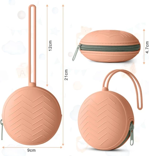 AOLSO uniwersalne silikonowe etui na smoczek średnica 9 cm
