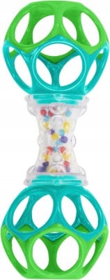 BRIGHT STARTS Oball Shaker gryzak chwytak z grzechotką 14,5 cm