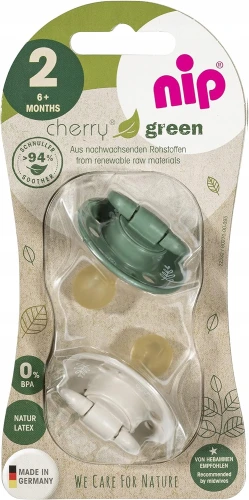 NIP CHERRY smoczek uspokajający x2 6msc+