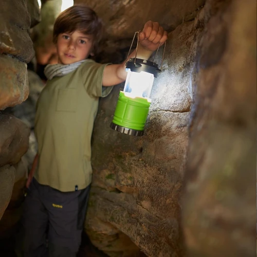 HABA Terra Kids przenośna lampa LED z uchwytami i schowkiem 8,5 x 19 cm