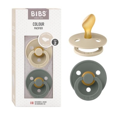 BIBS COLOUR smoczki uspokajające 2pack kauczuk  6msc+ ANATOMICZNE