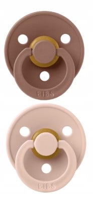 BIBS COLOUR smoczki uspokajające 2pack kauczuk 6msc+ SYMETRYCZNE