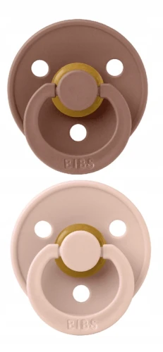 BIBS COLOUR smoczki uspokajające 2pack kauczuk 6msc+ SYMETRYCZNE